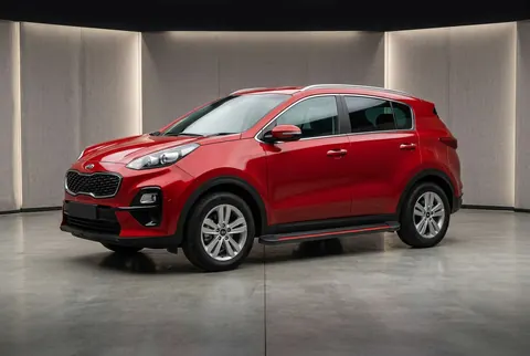 Бокові пороги Maya Red (2 шт., алюміній) для Kia Sportage 2015-2021 рр — Kia Sportage 2015-2021 гг. DianaParts