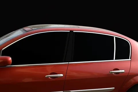 Верхня окантовка вікон (6 шт, нерж) для Renault Megane II 2004-2009 рр — Renault Megane II 2004-2009 гг. DianaParts