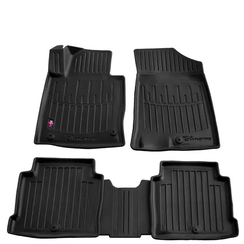 Килимки Stingray 3D (5 шт, поліуретан) для Hyundai Sonata LF 2014-2019 рр — Hyundai Sonata LF 2014-2019 гг. DianaParts