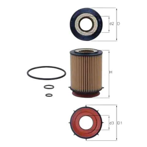 Фільтр масляний Mercedes-Benz E-class (W212, A207), C-class (W204, W205) 2.0i 11- MAHLE — Фільтри DianaParts