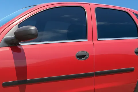 Зовнішня окантовка стекол (4 шт, нерж) для Opel Corsa C 2000-2006 рр — Opel Corsa C 2000-2006 гг. DianaParts