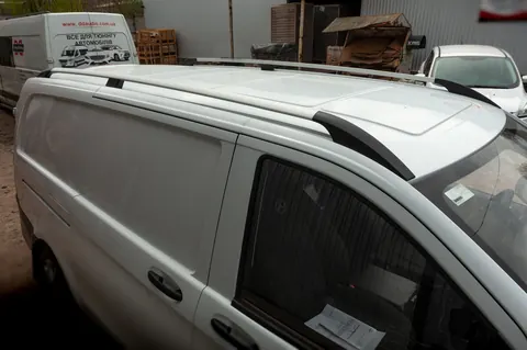 Рейлінги ELITE Хром (пласт. ніжка) Довга база (ExtraLong) для Mercedes Vito/V-class W447 2014- рр — Mercedes Vito/V-class W447 2014- гг. DianaParts