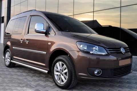 Бічні труби BB001 (2 шт., нерж) d60, Maxi база для Volkswagen Caddy 2004-2010 рр — Volkswagen Caddy 2004-2010 гг. DianaParts