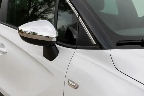Накладки на дзеркала (2 шт., нерж.) OmsaLine - Італійська нержавійка для Opel Crossland X 2017-2024 рр — Opel Crossland X 2017-2024 гг. DianaParts
