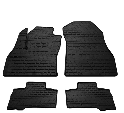 Гумові килимки (Stingray) 4 шт, Premium - без запаху гуми для Fiat Fiorino/Qubo 2008-2024 рр — Fiat Fiorino/Qubo 2008-2024 гг. DianaParts