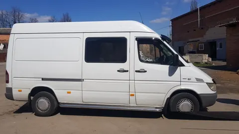 Бокові пороги Premium (2 шт., нерж.) Середня база, d60 для Mercedes Sprinter W901/902/903/904/905 1995-2006 рр — Mercedes Sprinter W901/902/903/904/905 1995–2006 гг. DianaParts