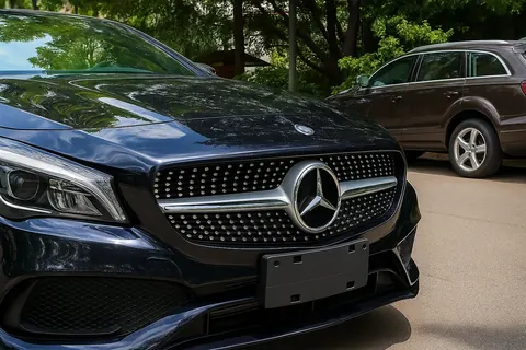 Передня решітка (2013-2016, Diamond Silver) для Mercedes CLA C117 рр — Mercedes CLA C117 2013-2019 гг. DianaParts
