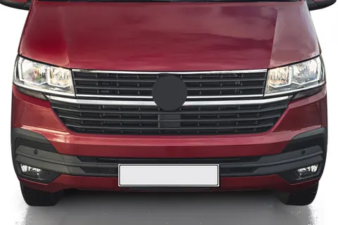 Накладка на верх решітки 2019-2026 (1 шт, нерж) для Volkswagen T6 рр — Volkswagen T6 2015-2024 гг. DianaParts