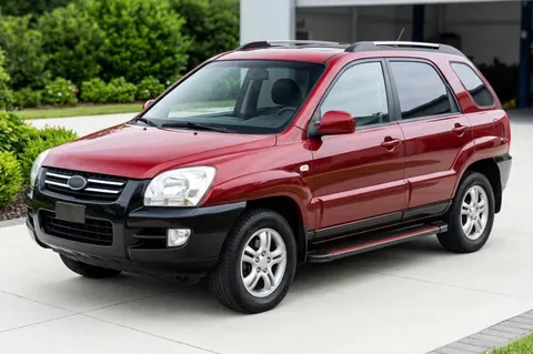 Бокові пороги Maya Red (2 шт., алюміній) для Kia Sportage 2004-2010 рр — Kia Sportage 2004-2010 гг. DianaParts