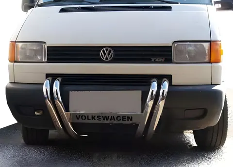 Кенгурятник ST006 (нерж) для Volkswagen T4 Transporter 1990-2003 рр — Volkswagen T4 Transporter 1990-2003 гг. DianaParts