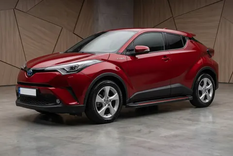 Бокові пороги Maya Red (2 шт., алюміній) для Toyota C-HR 2016-2023 рр — Toyota C-HR 2016-2023 гг. DianaParts