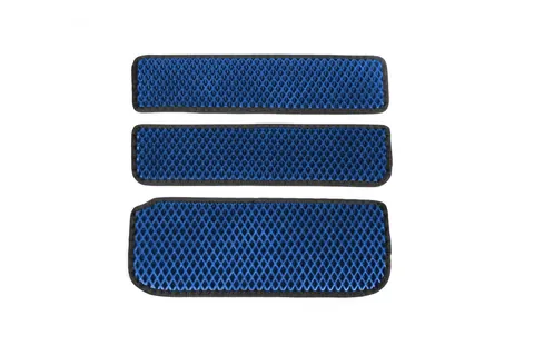 Килимки на пороги (3 шт, EVA, Синій) для Nissan Primastar 2002-2014 рр — Nissan Primastar 2002-2014 гг. DianaParts