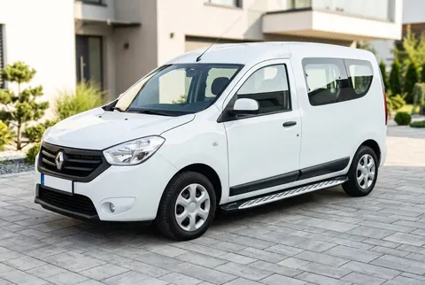 Бокові пороги Shining V1 (2 шт., Алюміній) для Dacia Dokker 2013-2022 рр — Dacia Dokker 2013-2022 гг. DianaParts