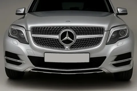 Передня решітка Diamond Silver (2013-2015) для Mercedes GLK сlass X204 рр — Mercedes GLK сlass X204 2008-2015 гг. DianaParts