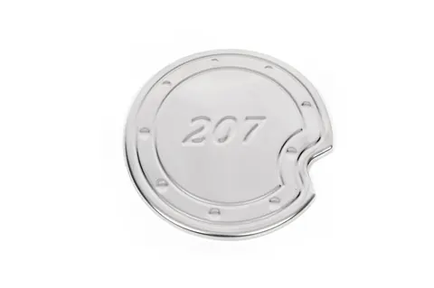 Накладка на лючок бензобака (нерж.) для Peugeot 207 2006-2014 рр — Peugeot 207 2006–2014 гг. DianaParts