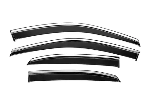 Вітровики з хромованим молдингом Niken Luxury (4 шт) для Lexus RX 2009-2015 рр — Lexus RX 2009-2015 гг. DianaParts