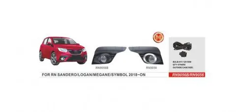 Протитуманки 2018-2021 (2 шт, галогенні) для Renault Logan II рр — Renault Logan II 2013-2022 гг. DianaParts