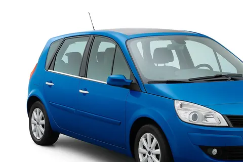 Зовнішня окантовка стекол (4 шт, нерж) для Renault Scenic 1998-2003 рр — Renault Scenic 1998-2003 гг. DianaParts