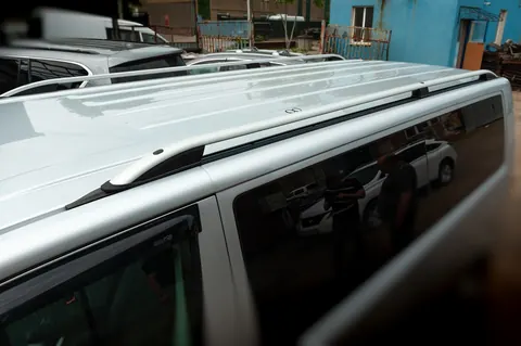 Рейлінги CROWN (сірий мат) Довга база для Volkswagen T6 2015-2024 рр — Volkswagen T6 2015-2024 гг. DianaParts