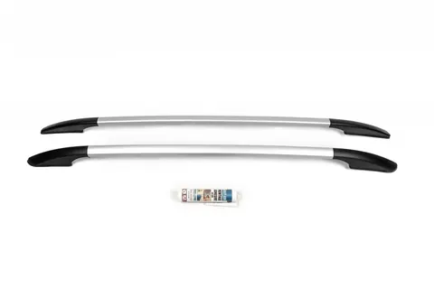 Рейлінги OmsaLine Solid для Spaceback (2 шт, сірі) для Skoda Rapid 2012-2019 рр — Skoda Rapid 2012-2019 гг. DianaParts