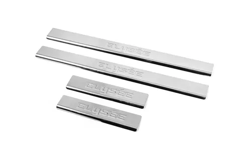 Накладки на пороги Carmos V2 (4 шт, нерж) для Citroen C-Elysee 2013-2022 рр — Citroen C-Elysee 2013-2022 гг. DianaParts