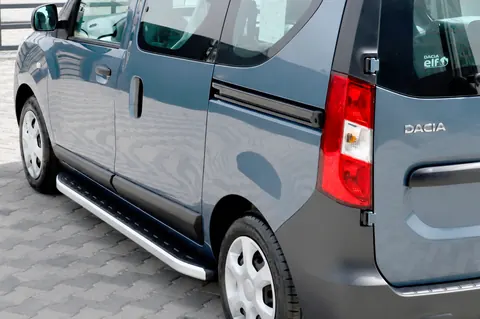 Бокові пороги Fullmond (2 шт., Алюміній) для Dacia Dokker 2013-2022 рр — Dacia Dokker 2013-2022 гг. DianaParts