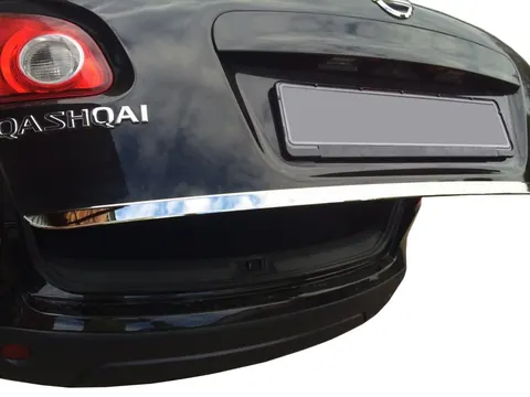 Накладка кромки кришки багажника (нерж.) Carmos - Турецька сталь для Nissan Qashqai 2010-2014 рр — Nissan Qashqai 2010-2014 гг. DianaParts