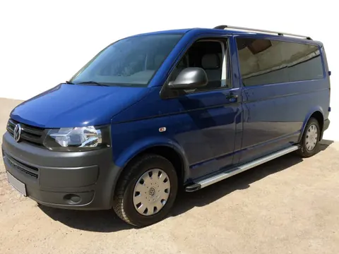 Бокові пороги Maya V2 (2 шт., алюміній) Довга база для Volkswagen T5 2010-2015 рр — Volkswagen T5 2010-2015 гг. DianaParts