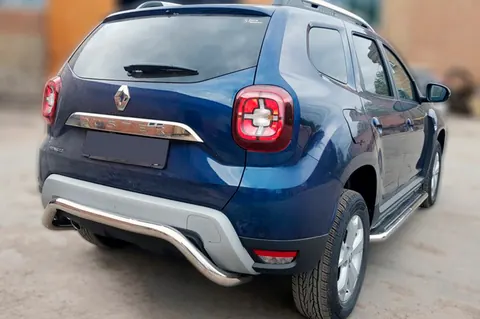 Задній захист AK007 (нерж.) для Renault Duster 2018-2024 рр — Renault Duster 2018-2024 гг. DianaParts