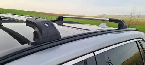 Поперечний багажник на інтегровані рейлінги Strong (2 шт) Сірий для Toyota Rav 4 2019-2025 рр — Toyota Rav 4 2019–2025 гг. DianaParts