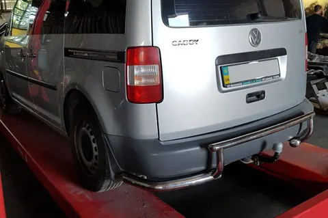 Задня дуга AK003-3 (2 шт., нерж) для Volkswagen Caddy 2010-2015 рр — Volkswagen Caddy 2010-2015 гг. DianaParts
