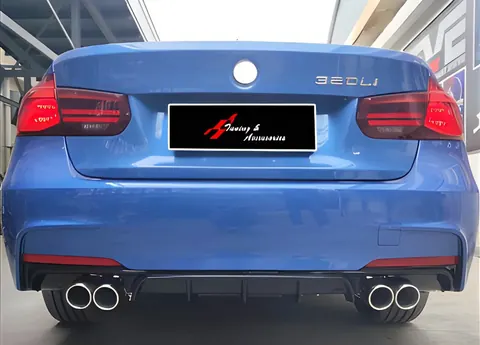 Задній дифузор DPT V-2 (для M Performance, чорний глянець) для BMW 3 серія F30/F31 2012-2019 рр — BMW 3 серия F30/F31 2012-2019 гг. DianaParts