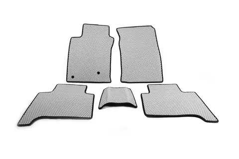 Килимки EVA (2 ряди, Сірий) для Toyota Land Cruiser Prado 120 2002-2009 рр — Toyota Land Cruiser Prado 120 2002-2009 гг. DianaParts