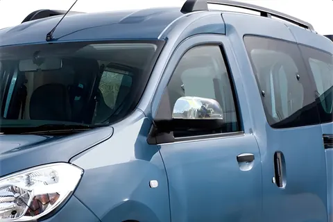 Накладки на дзеркала (2 шт, нерж.) OmsaLine - Італійська нержавійка для Renault Dokker 2013-2022 рр — Renault Dokker 2013-2022 гг. DianaParts