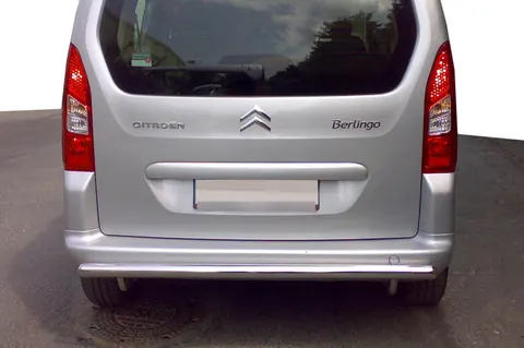 Задній захист (нерж.) 60 мм для Citroen Berlingo 2008-2018 рр — Citroen Berlingo 2008-2018 гг. DianaParts