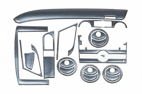 Накладки на панель (великий комплект) Титан для Chevrolet Aveo T250 2005-2011 рр — Chevrolet Aveo T250 2005-2011 гг. DianaParts