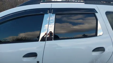 Молдинг дверних стійок (нерж.) для Renault Duster 2018-2024 рр — Renault Duster 2018-2024 гг. DianaParts