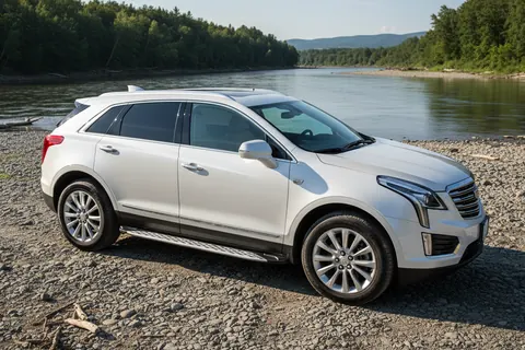 Бокові пороги Shining V1 (2 шт., Алюміній) для Cadillac XT5 2016- рр — Cadillac XT5 2016- гг. DianaParts