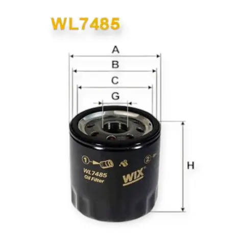 Фільтр масляний Suzuki Grant Vitara 3.2i 09- WIX FILTERS — Фільтри DianaParts