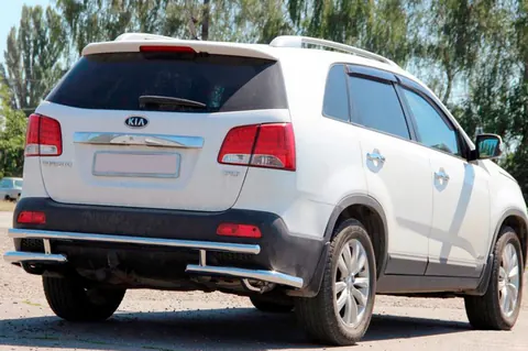 Задня дуга AK003-2 (нерж.) для Kia Sorento II XM 2009-2014 рр — Kia Sorento II XM 2009-2014 гг. DianaParts
