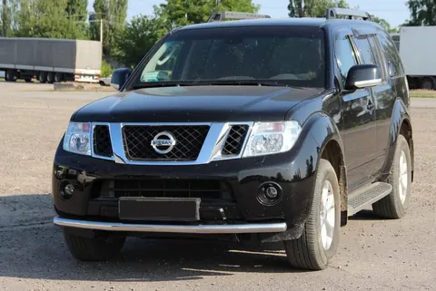 Передній захист ST008-1 (нерж) для Nissan Pathfinder R51 2005-2014 рр — Nissan Pathfinder R51 2005-2014 гг. DianaParts
