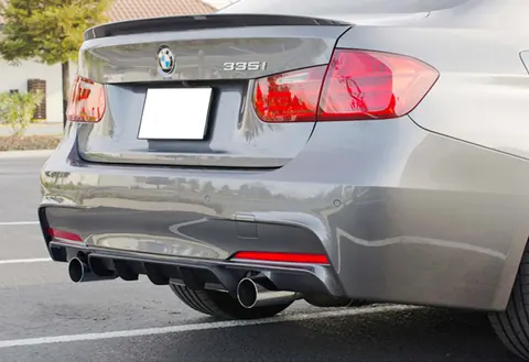 Задній дифузор DPT V-4 (для M Performance, чорний глянець) для BMW 3 серія F30/F31 2012-2019 рр — BMW 3 серия F30/F31 2012-2019 гг. DianaParts