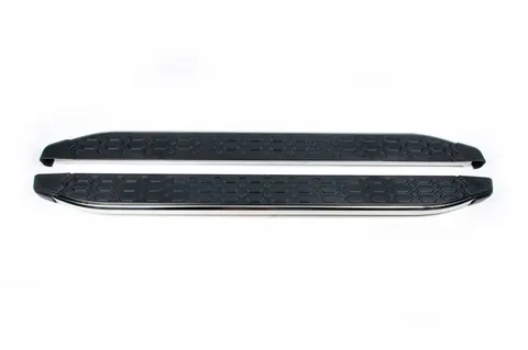 Бокові пороги BlackLine (2 шт., Алюміній) для Nissan Armada 2016-2024 рр — Nissan Armada 2016-2024 гг. DianaParts