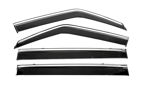 Вітровики з хромованим молдингом Niken Luxury (4 шт) для Infiniti QX80 2013-2024 рр — Infiniti QX80 2013-2024 гг. DianaParts