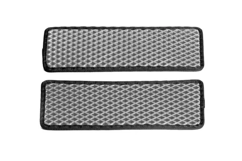 Килимки на пороги (2 шт, EVA, сірі) для Nissan NV400 2010-2024 рр — Nissan NV400 2010-2024 гг. DianaParts