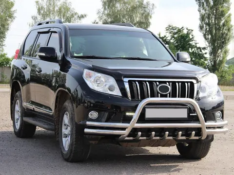 Кенгурятник WT003-2-Plus (нерж) для Toyota Land Cruiser Prado 150 2009-2023 рр — Toyota Land Cruiser Prado 150 2009-2023 гг. DianaParts