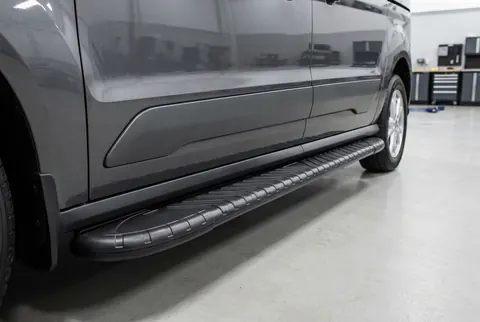 Бокові пороги Bosphorus Black (2 шт., Алюміній) Стандартна база для Ford Connect 2021- рр — Ford Connect 2021- гг. DianaParts