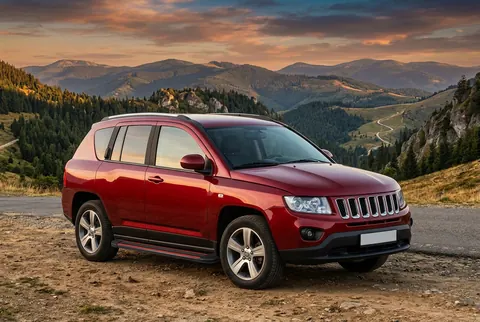 Бокові пороги Maya Red (2 шт., алюміній) для Jeep Compass 2006-2016 рр — Jeep Compass 2006-2016 гг. DianaParts
