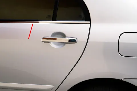 Зовнішня окантовка стекол (4 шт, нерж для Toyota Verso 2009-2018 рр — Toyota Verso 2009–2018 гг. DianaParts