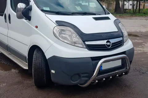 Кенгурятник WT003-4 (нерж.) З написом для Opel Vivaro 2001-2015 рр — Opel Vivaro 2001–2015 гг. DianaParts